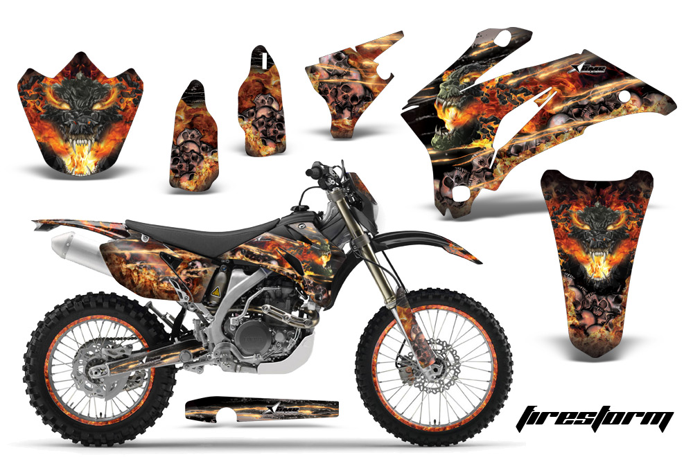 Yamaha WR250F WR450F 07-11 Graphics Kit FS B NPs